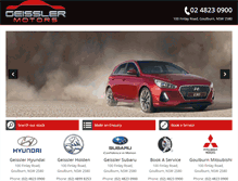 Tablet Screenshot of geisslermotors.com.au